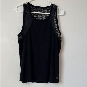 New Balance Mesh Back Athletic Tank Top Black Fits Like Medium